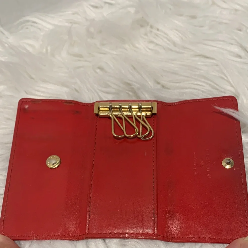 Louis Vuitton Cherry Red Patent Leather Key Holder